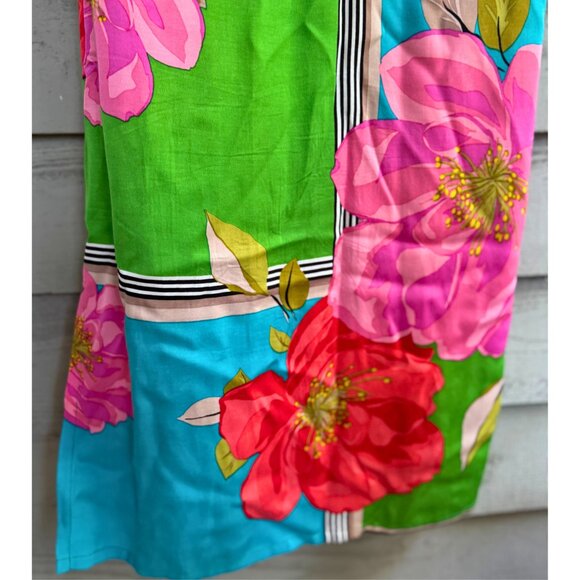 Trina Turk Silk Floral Slip Dress Halter Tie Neck 4 - Picture 7 of 9
